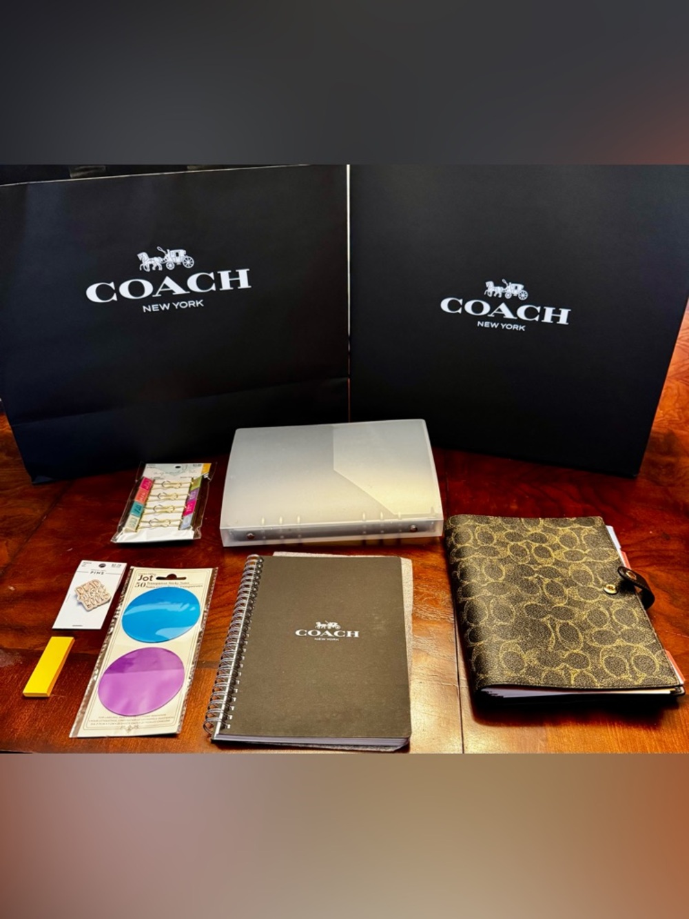 Coach Signature IM Brown Notebook / Planner – Style CDX99